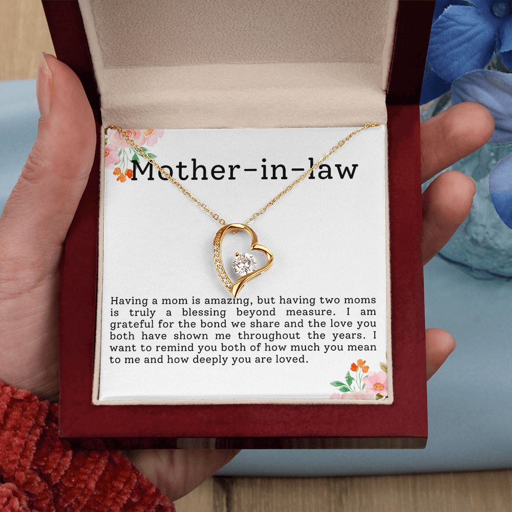 Mother In Law Blessings Beyond Measure Forever Love Necklace