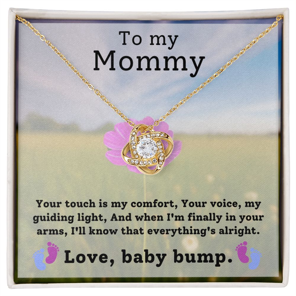 To My Mommy Love Baby Bump Love Knot