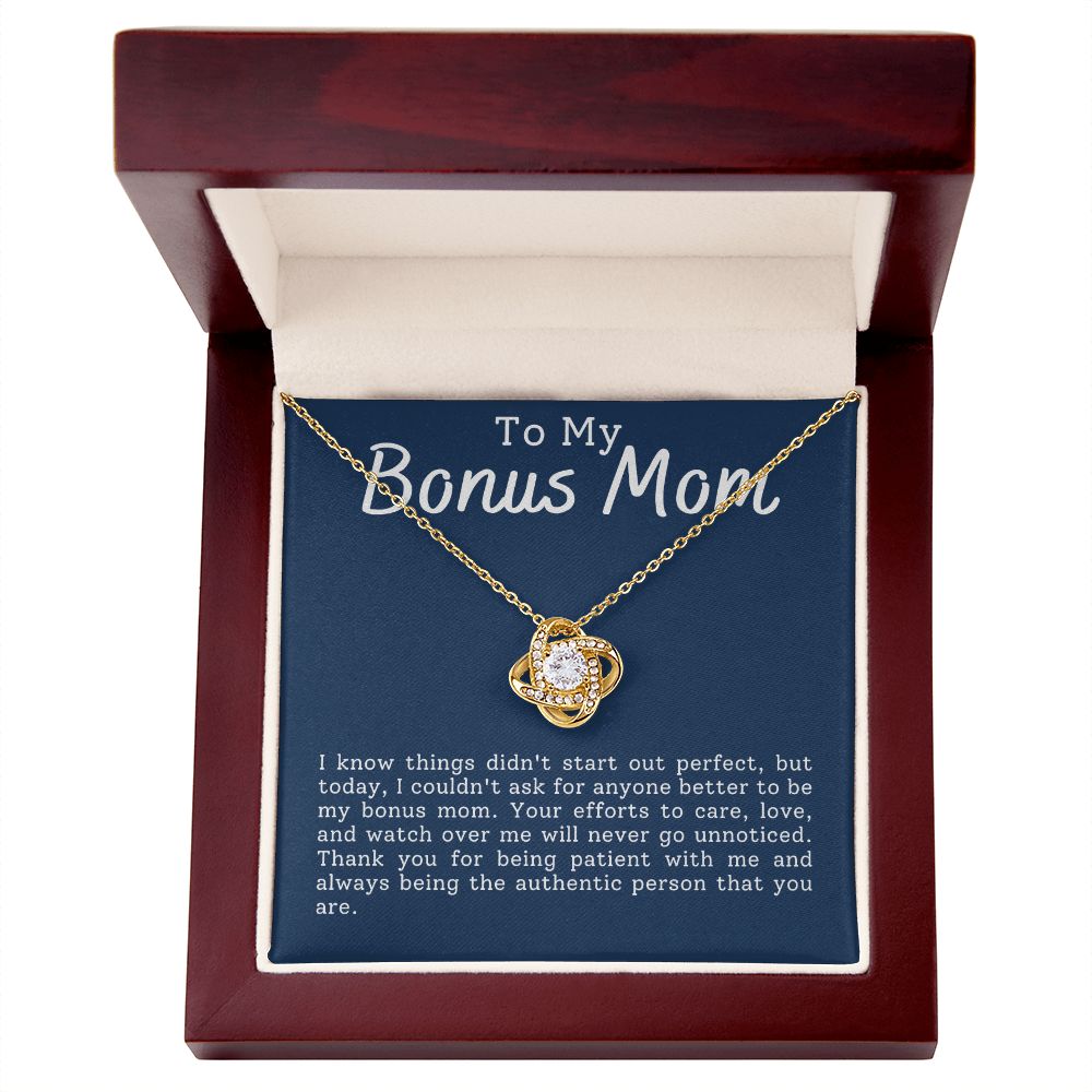 To My Bonus Mom Thank You For Being Patient Love Knot