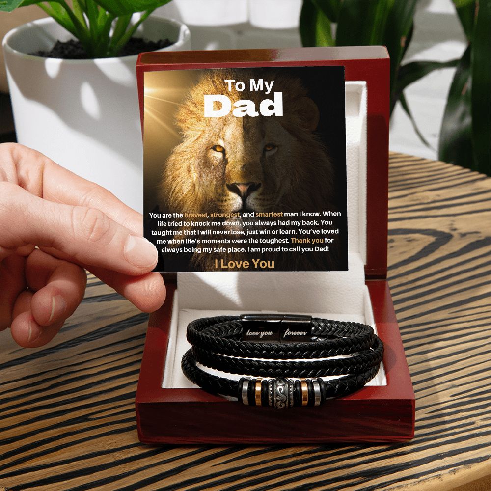 You Are The Smartest Dad Love You Forever Bracelet