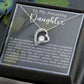 To My Amazing Daughter Remarkable Mother Forever Love Necklace