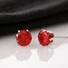 Red Cubic Zirconia Earrings