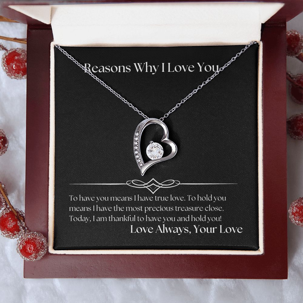 Reasons Why I Love You 002 Forever Love Necklace