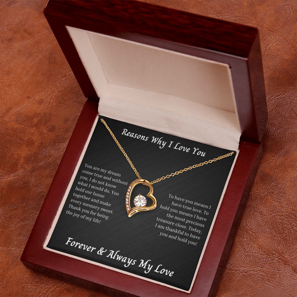 Reasons Why I Love You 011 Forever Love Necklace