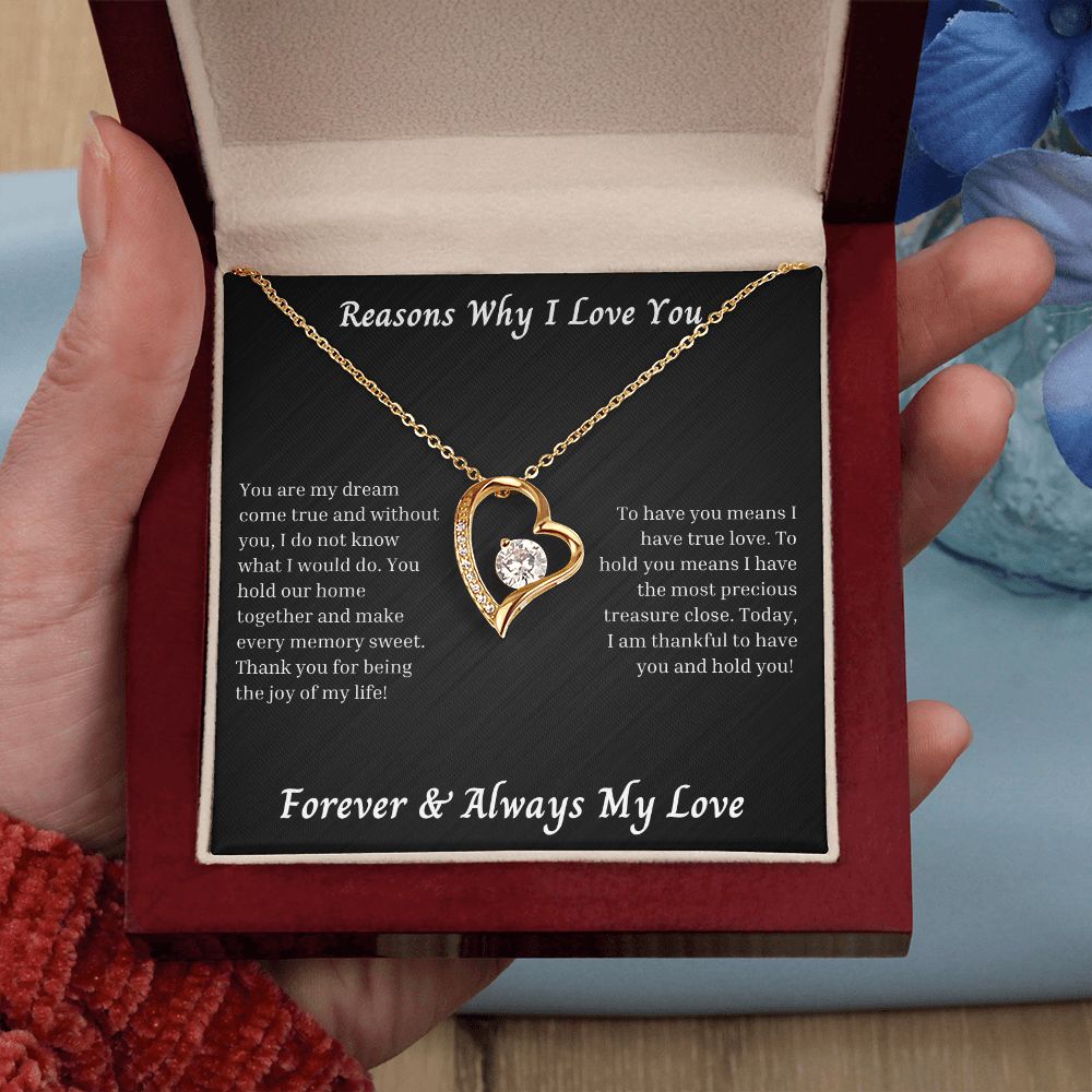Reasons Why I Love You 011 Forever Love Necklace