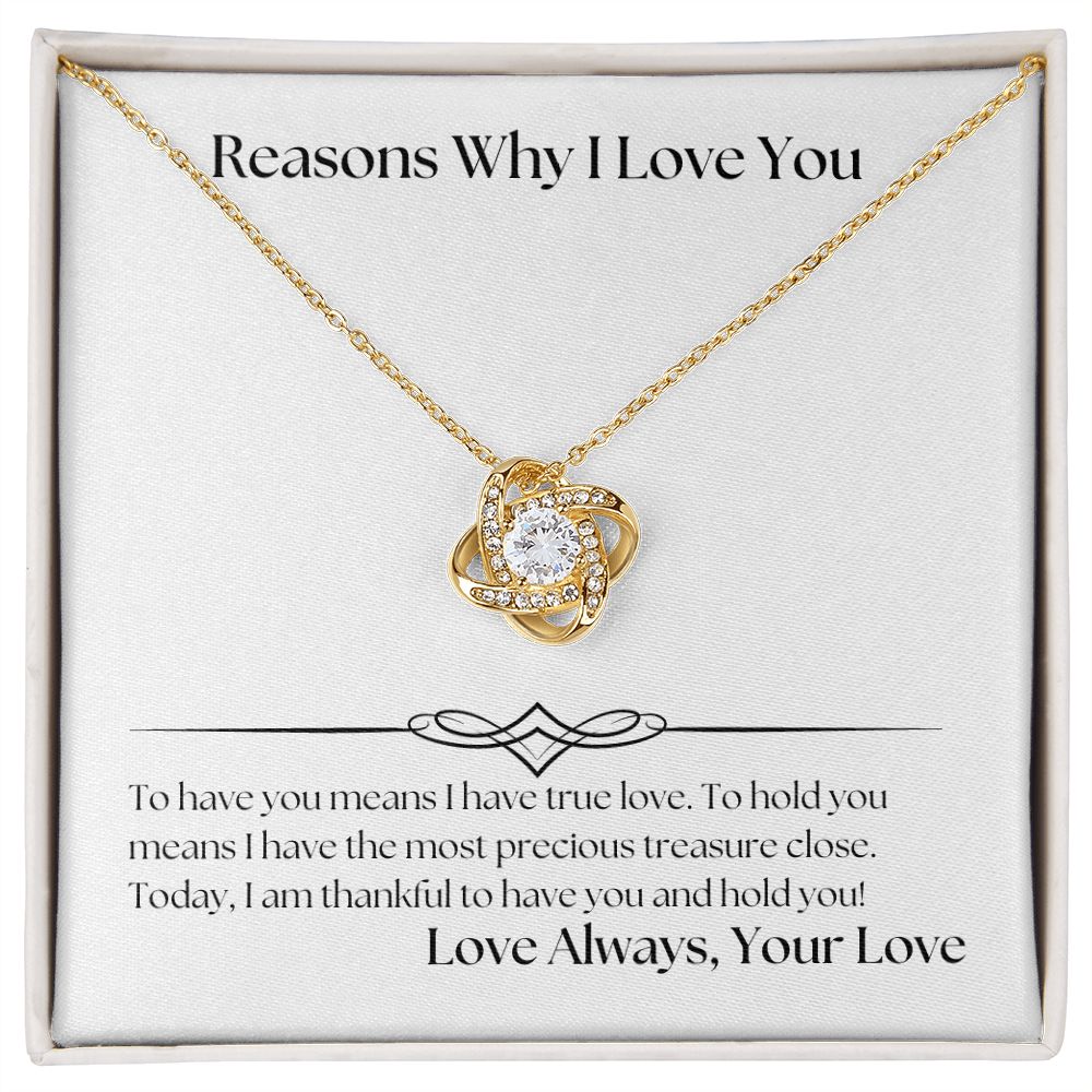 Reasons Why I Love You 001 Love Knot
