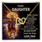 Daughter - Believe In Yourself - Love Dad - Interlocking Hearts