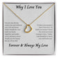 Why I Love You 006 Delicate Heart Necklace