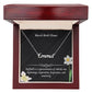 March Daffodil Flower 001 Personalized Name Necklace