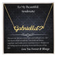 To My Beautiful Soulmate - Personalized Name Necklace with Heart