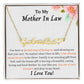 To My Mother In Law - Personalized Name Necklace with Heart