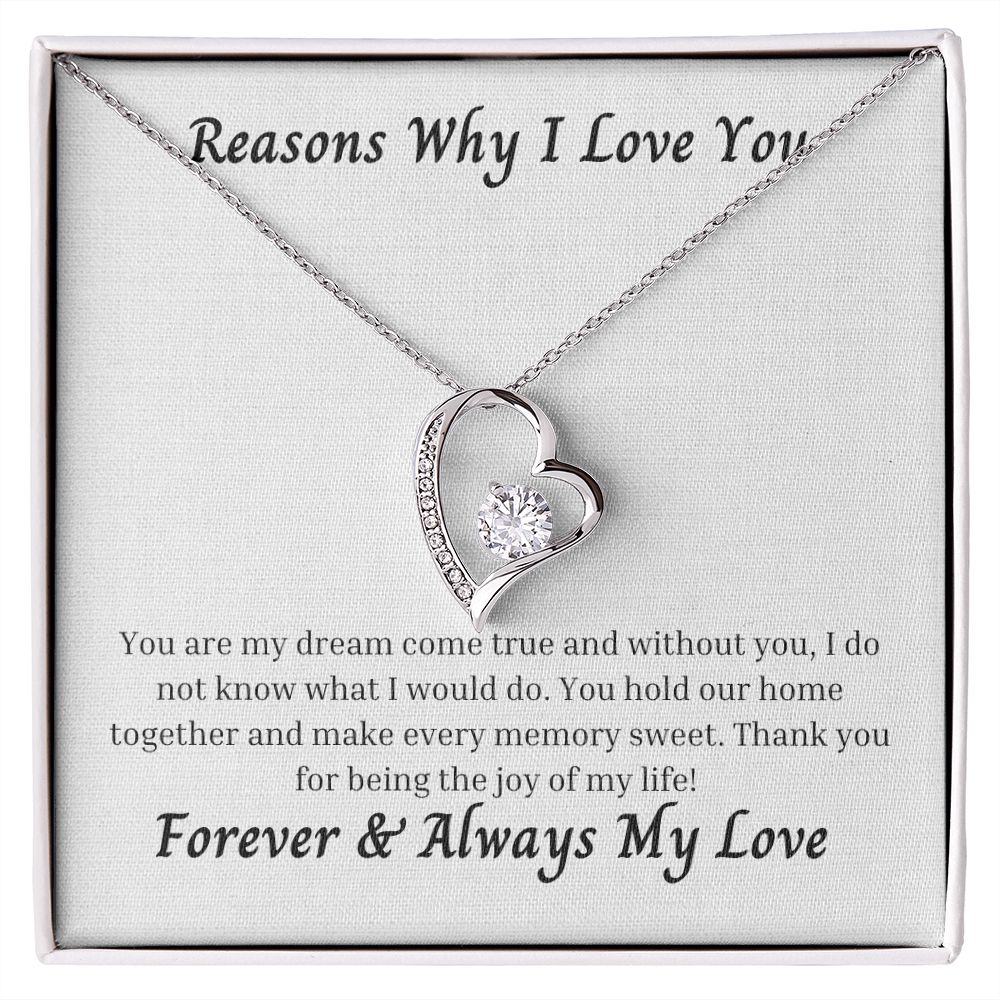Reasons Why I Love You 005 Forever Love Necklace