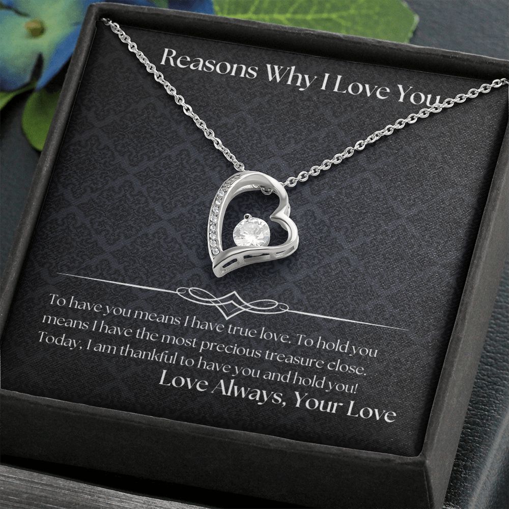 Reasons Why I Love You 003 Forever Love Necklace