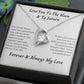 Love You To The Moon And To Saturn 006 Forever Love Necklace