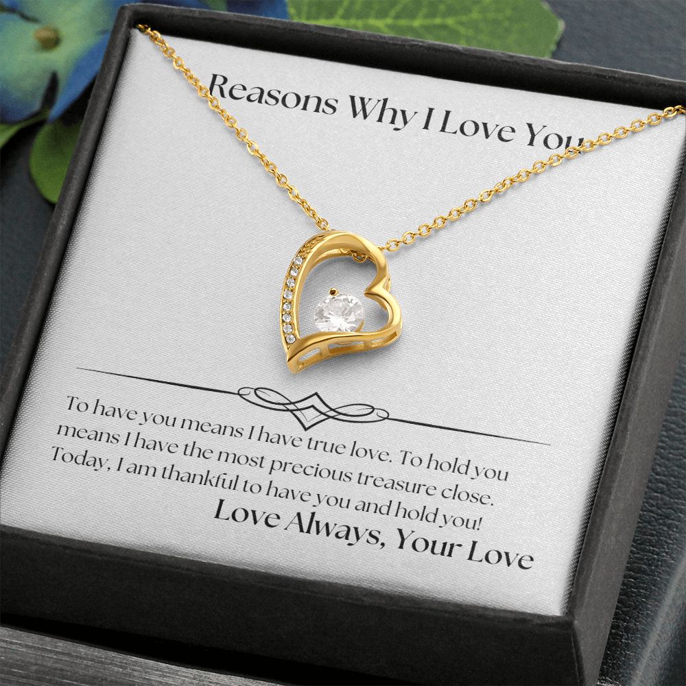 Reasons Why I Love You 001 Forever Love Necklace