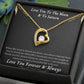 Love You To The Moon And To Saturn 010 Forever Love Necklace