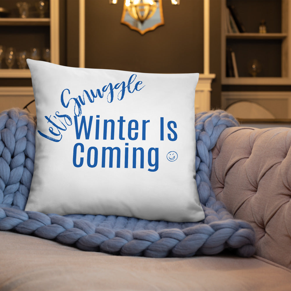 Let's Snuggle, Winter Is Coming Basic Pillow, Snuggle Time, Winter Season, Baby It's Cold Outside, Great Gift, Gift For Couple
