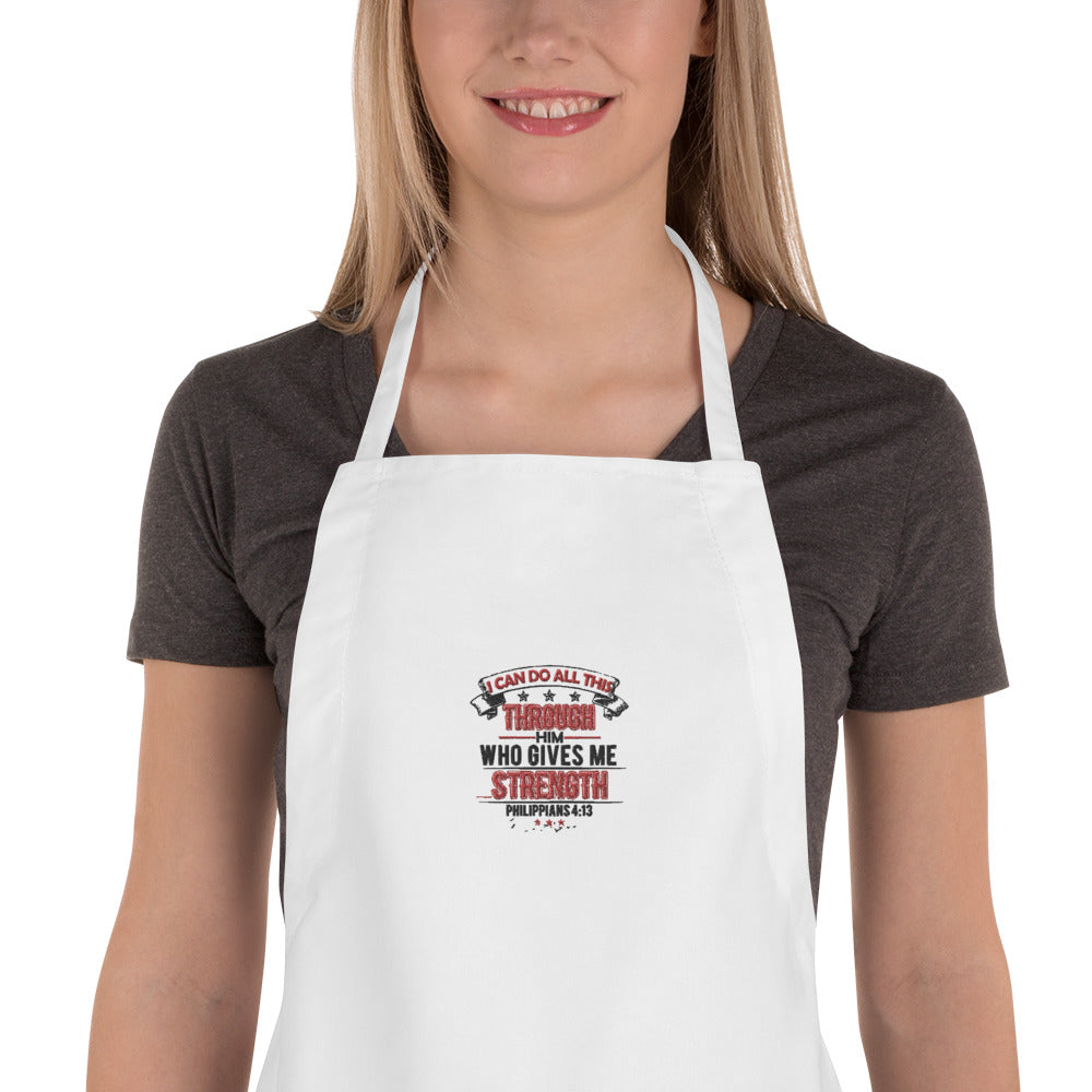 Faith & Business Apron : I Can Do All This Through Christ Who Strengthens Me