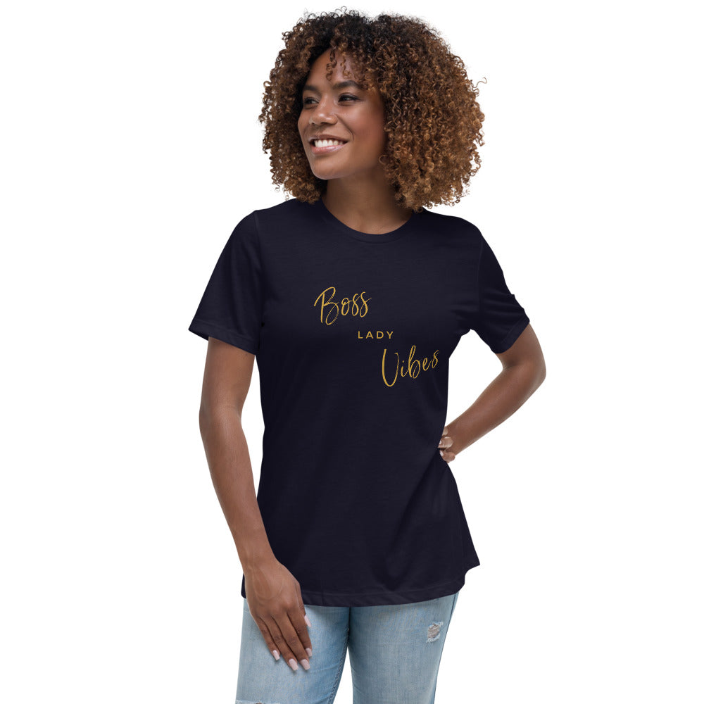 Boss Lady Vibes Women's Relaxed T-Shirt, Entrepreneur Women, Women Who Lead, Girl Boss, Boss Lady, Women T-shirt, Entrepreneur Empowerment