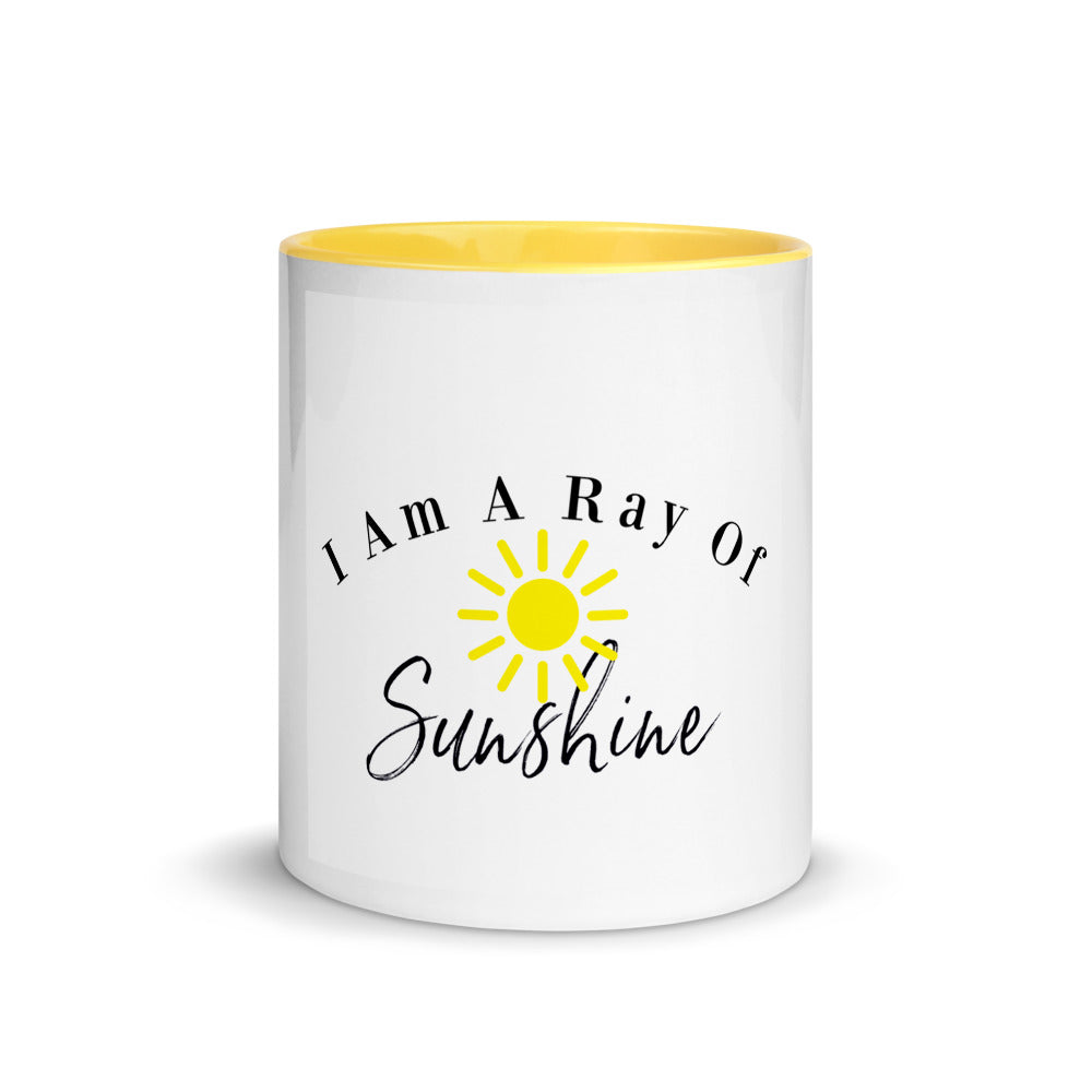 Christmas Gift Idea, Birthday Gift Idea, I Am A Ray Of Sunshine Mug with Color Inside, Bestfriend Gift, Christmas Gift For Mom, Wife, Sister, Brother, Husband