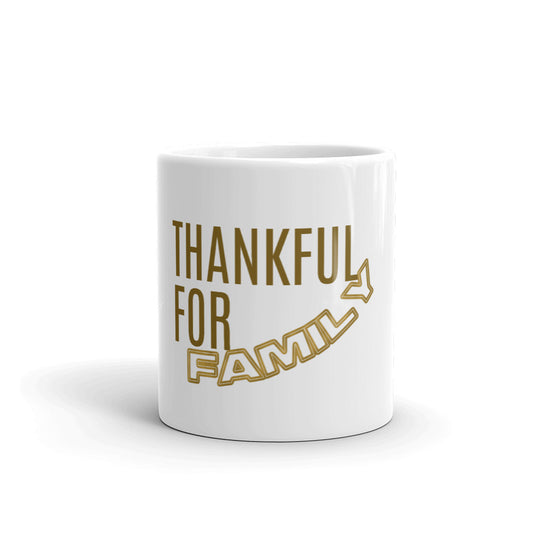 Thankful For FAMILY Mug, Thankful Mug, Mugdom, Thankful Heart, Season of Thankfulness, Mug Love