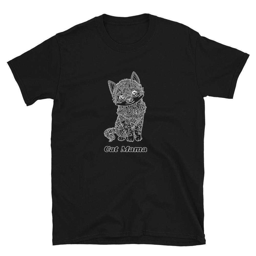 Cat Mama, Cute Women's Tee, Kitten Short-Sleeve Unisex T-Shirt