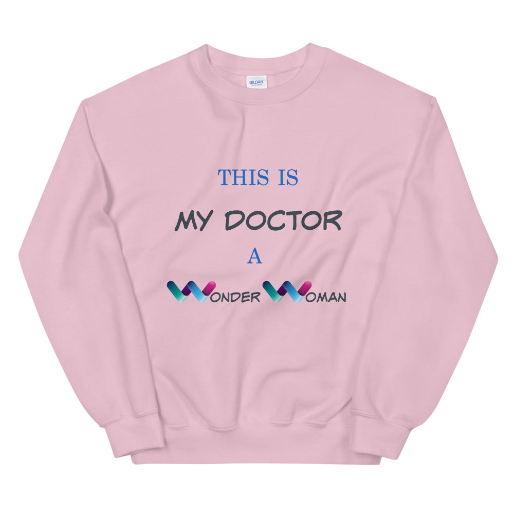 Doctor Gift Sweater, Wonder Woman Doctor, Healthcare Thank You Gift, Medical Gift, Gift for Doctor, Women DC Heroes, Gift For her, Doctor Club, Doctor Heroes, Wonder Woman Sweatshirt, Gift Sweater, Doctor Sweatshirt
