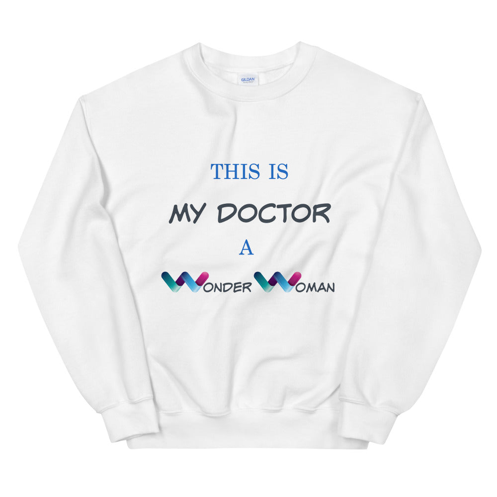 Doctor Gift Sweater, Wonder Woman Doctor, Healthcare Thank You Gift, Medical Gift, Gift for Doctor, Women DC Heroes, Gift For her, Doctor Club, Doctor Heroes, Wonder Woman Sweatshirt, Gift Sweater, Doctor Sweatshirt