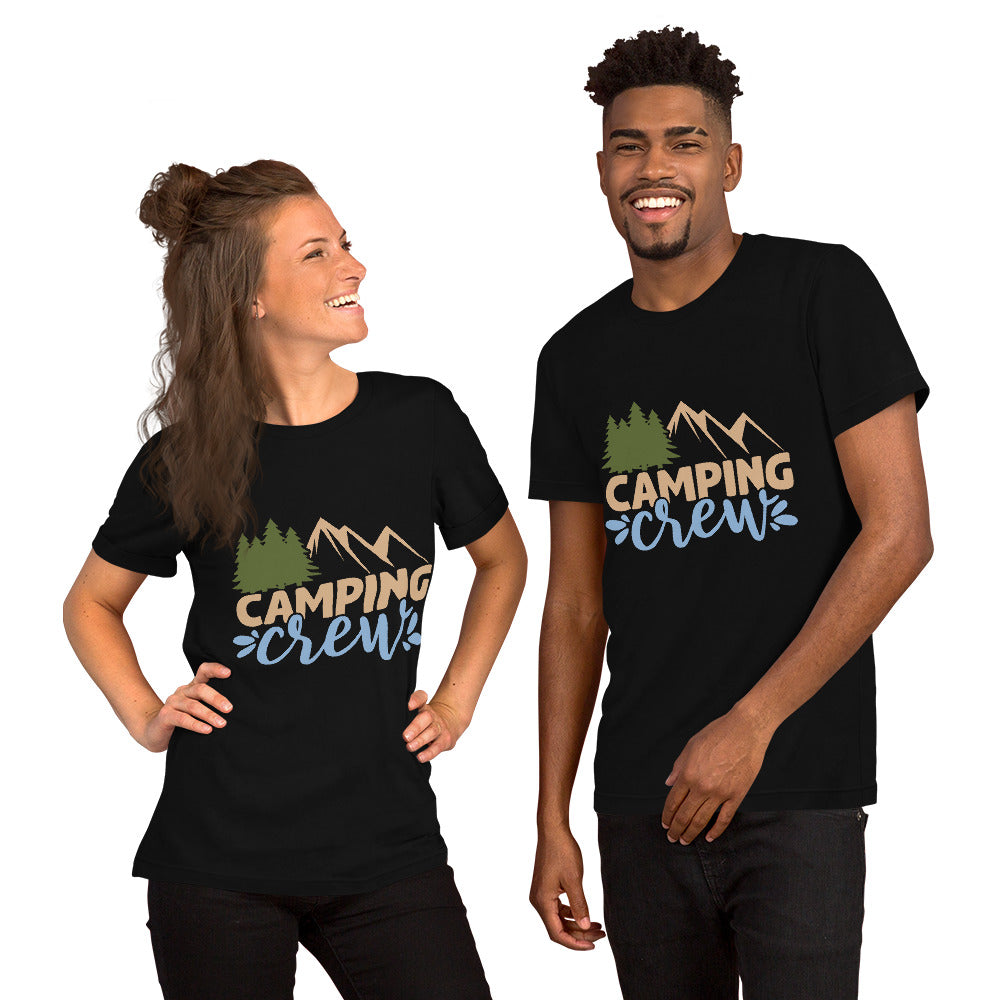 Camping Crew Tee, Outdoors Short-Sleeve Unisex T-Shirt