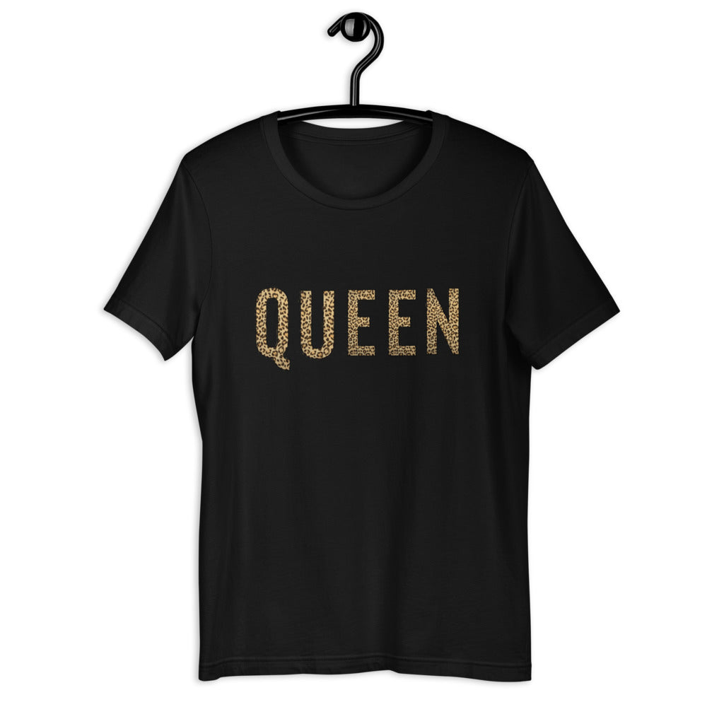 Queen Leopard Tee, Positive Tshirt, Inspirational Short-Sleeve Unisex T-Shirt